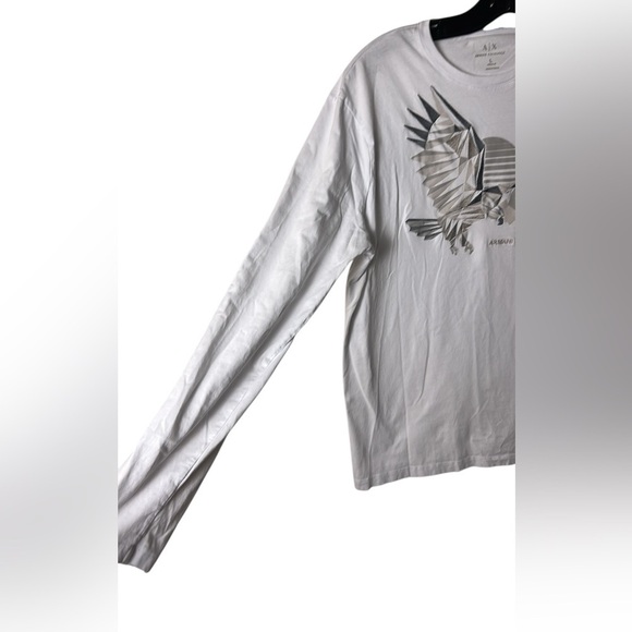 Armani Exchange women long sleeve t shirt ,white,logo ,EC, 100 cotton, casual - Picture 10 of 13